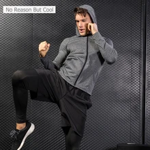 Зимняя крутая спортивная куртка с капюшоном, мужская, для фитнеса, Джерси, плотный верх, для улицы, для футбола, спортзала, толстовка, ветровка, для бега, спортивное пальто для мужчин