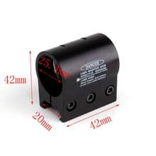 Ohhunt 25,4 мм фонарик лазерный прицел КОЛЬЦО крепление с 11 мм или 20 мм слайд-на Пикатинни Монтажная база охотничьи Тактические аксессуары