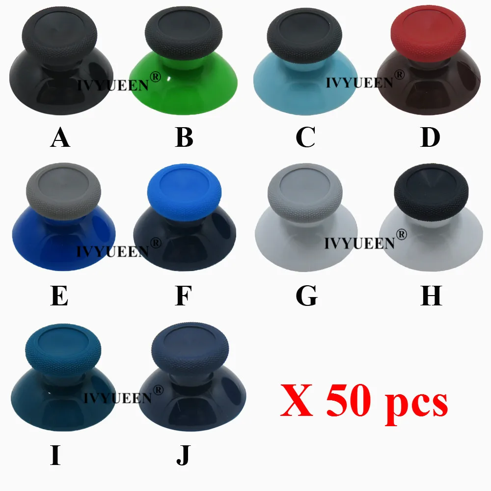 

IVYUEEN 50 PCS Analog Thumbsticks Replacement Joysticks Grips Cover for Microsoft Xbox One X S Controller Thumb Sticks Caps