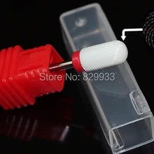 1 шт. Керамика ногтей Бурильные долото большой баррель закругленным верхом, Инструменты Маникюр Педикюр профессиональный маникюрный салон Электрический сверлильный станок