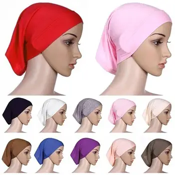 

Hijab Scarf Turban Muslim Scarf Islamic Muslim headscarf Cotton Soft Hijab Cover Headwrap Bonnet Turbante Hijab Caps Trendy hot