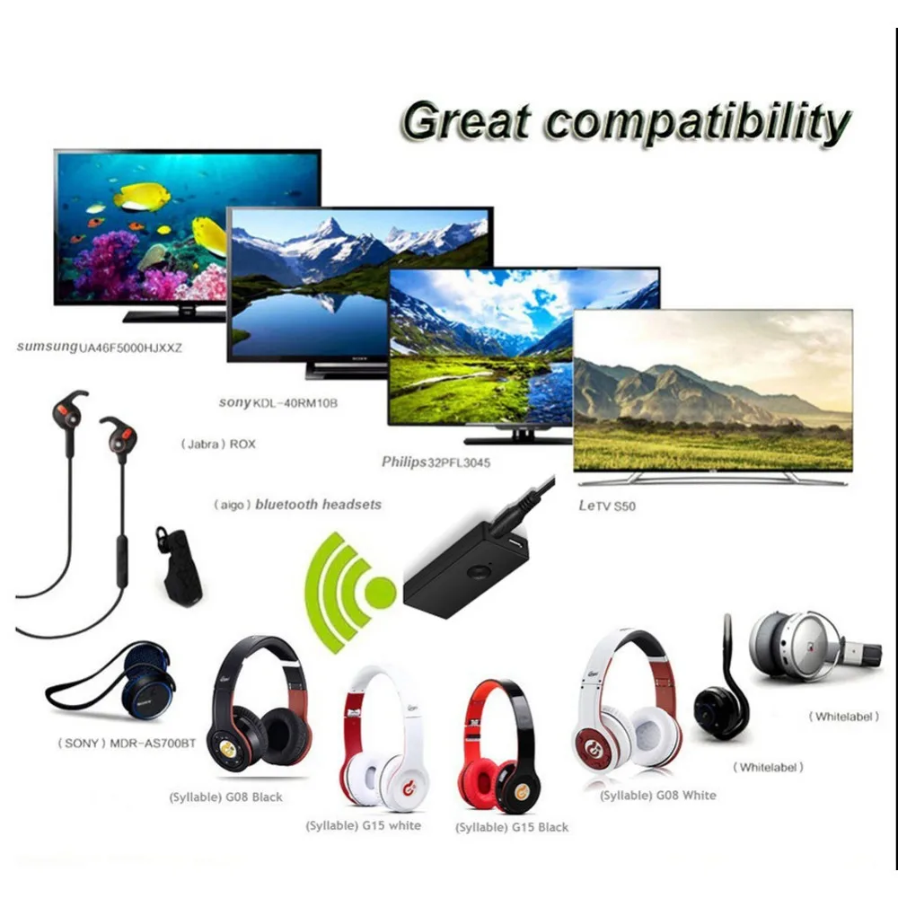 Беспроводной Bluetooth передатчик с RCA входом и штекером 3 5 мм|mp3 transmitter|bluetooth mp3