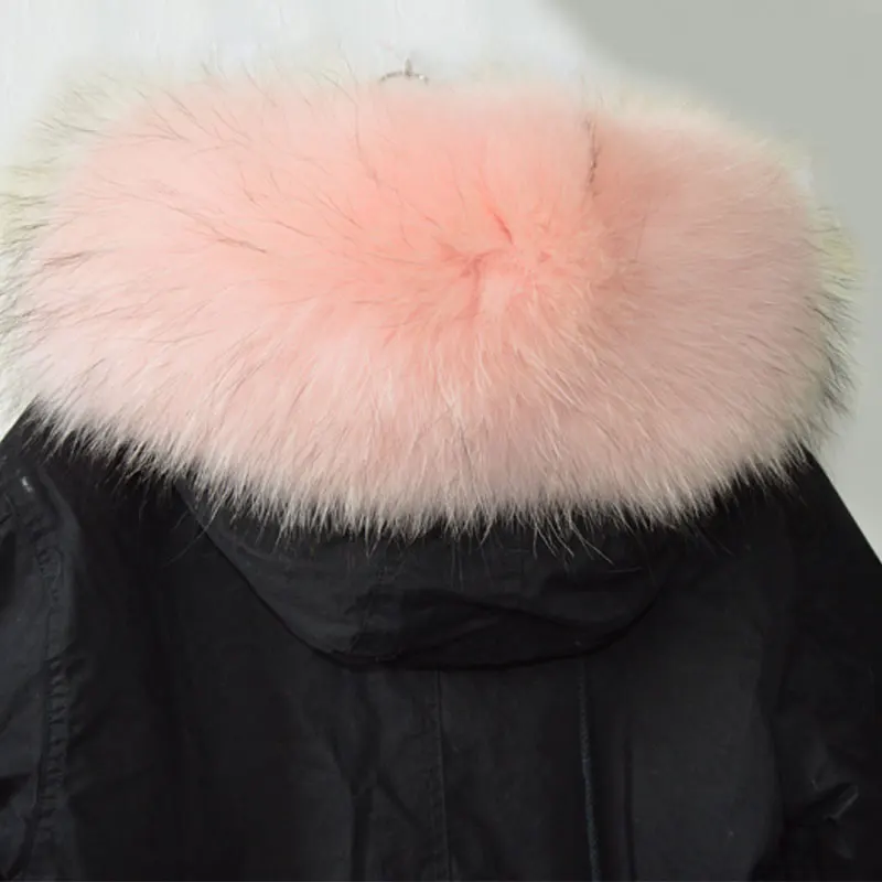 Итальянская Новая модная Стильная черная куртка-парка с светильник, розовая Зимняя парка с подкладкой
