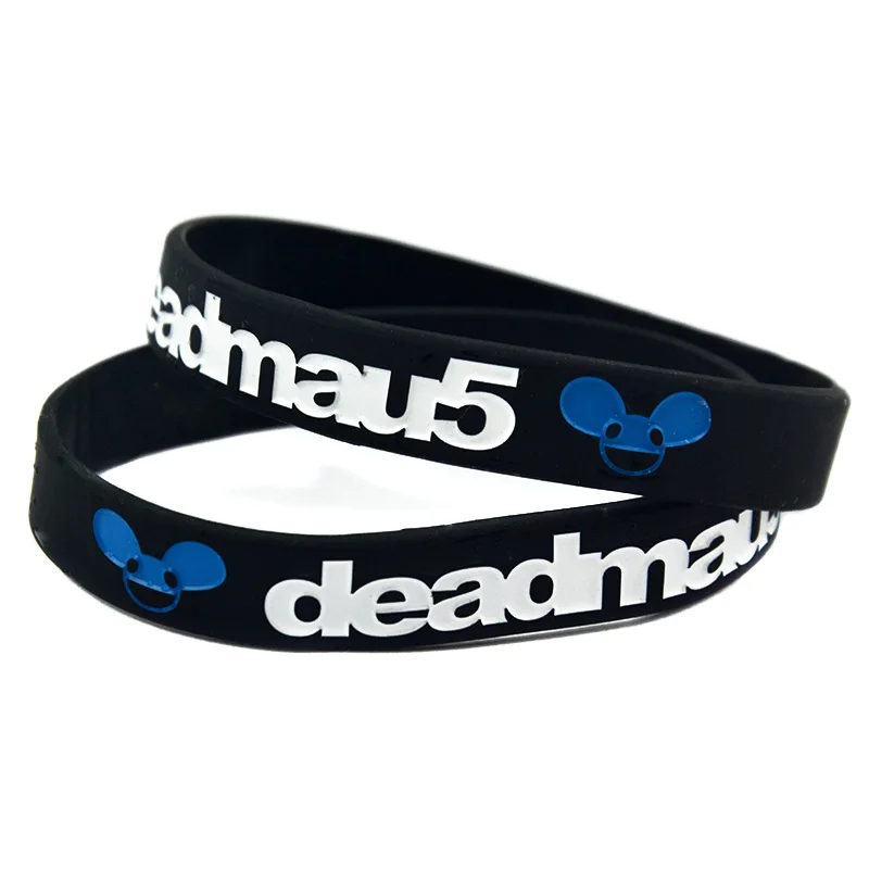 OBH 2 шт Debossed Deadmau5 силиконовый резиновый браслет для музыкального концерта