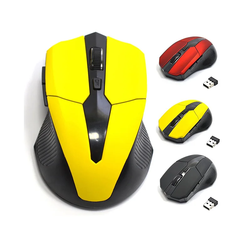 2 4G Wireless Optical Mouse 5 Buttons 2000DPI for PC Laptop Notebook Gaming Mice With USB