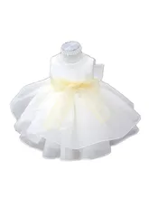 ДЕТСКИЕ WOW Девочка Платье Vestido Infantil для Формальный День Рождения Свадьба Крестины Белый Платье Принцессы Ребенка Jurkjes 80113