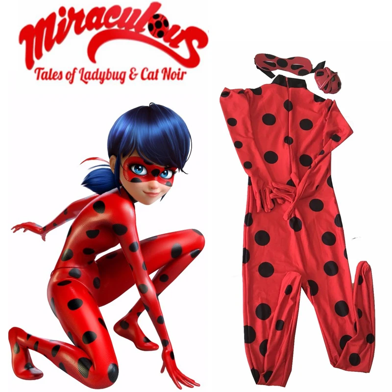 The Miraculous Ladybug Cosplay Costume Halloween Kids 