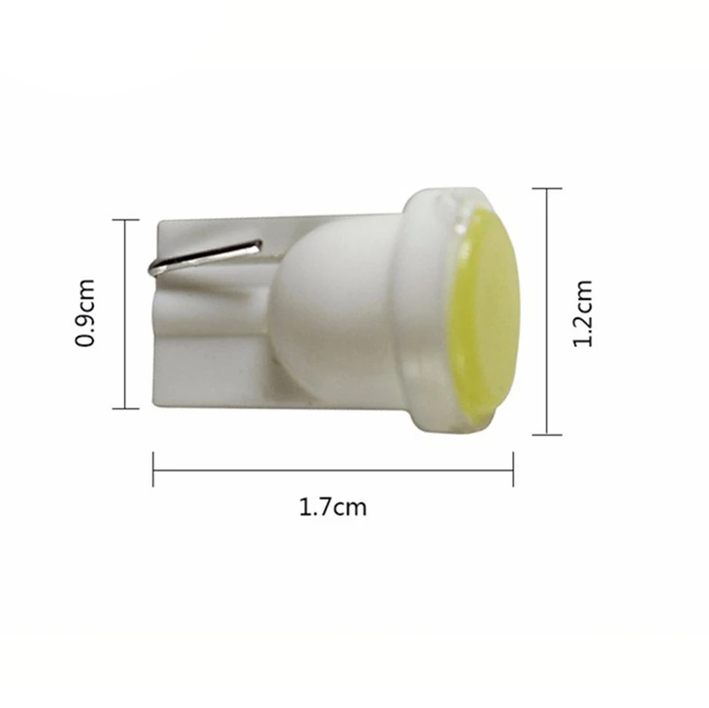  T10 Cob 1SMD Led Ceramic LED Light LED COB W5W 147 168 Wedge Door Instrument Side Light Bulb led lights .02