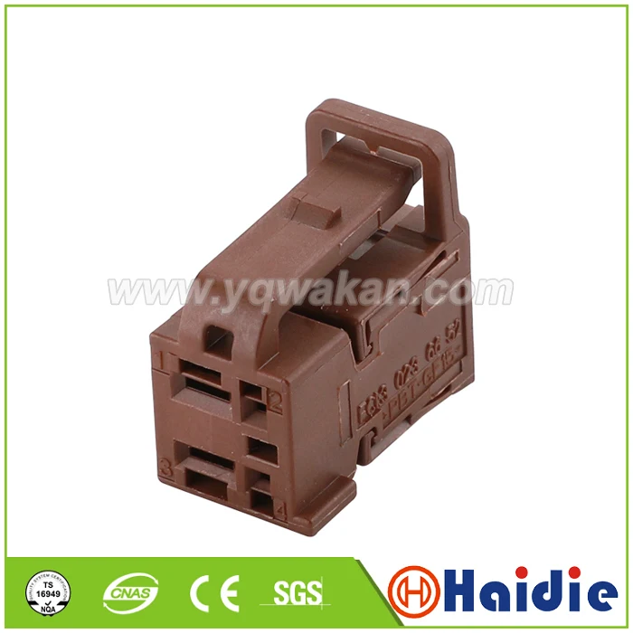 

Free shipping 5sets 4pin female auto plug wiring harness plug unsealed connector HD041-0.6 2.8-21