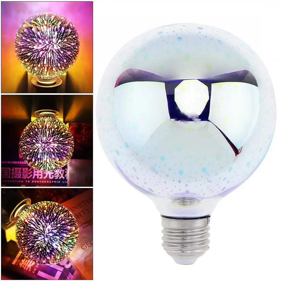 G95 3W Dazzle Color Led Light Decoration Bulb with 360 Degree