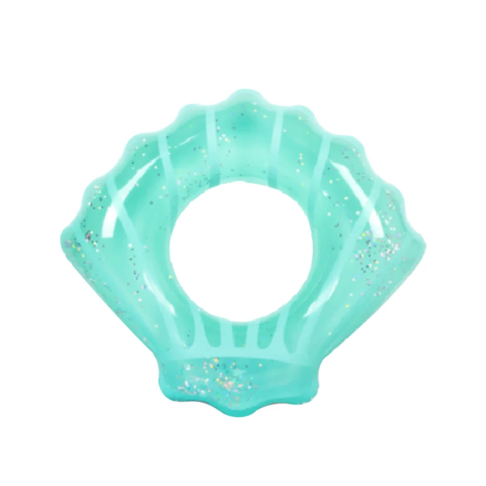ПВХ оболочке Форма легкий бассейн красочные блестит плавание кольцо Лето Портативный вечерние игрушка утолщенной поплавок внутри