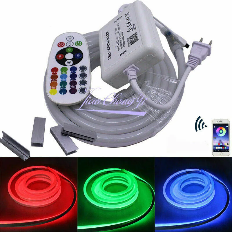 1 020 м 30 50 110 В/220 В 5050 60 светодиодный/м RGB светодиодный неоновый свет IP67