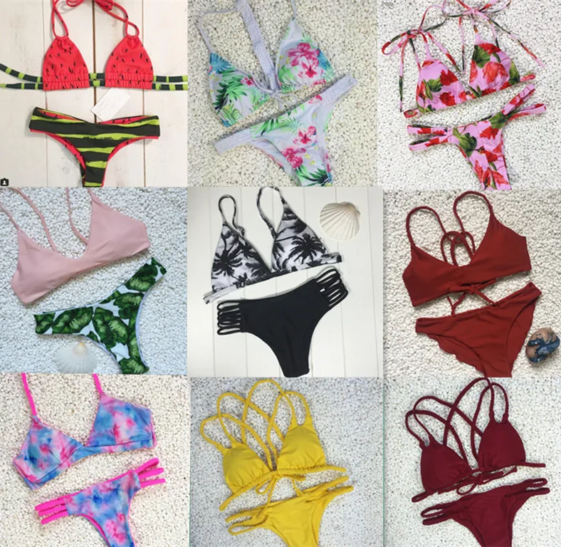 2016 New Design Sexy Brazilian Bikini 9 designs Swimwear Women Swimsuit