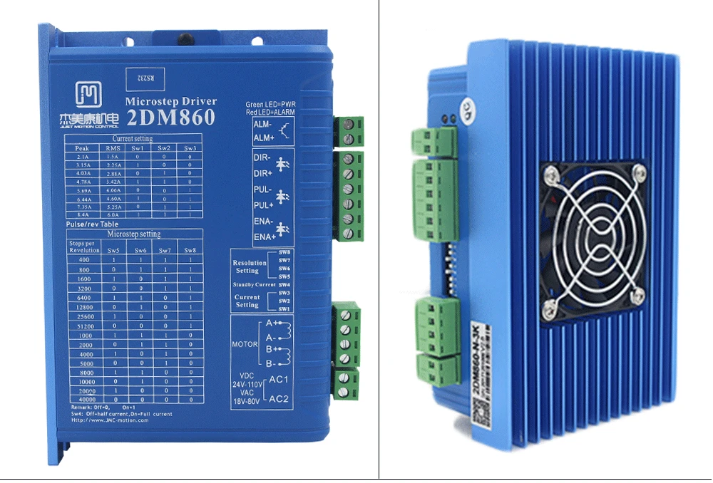 Драйвер шагового двигателя. 2dm860.24-110vdc 18-80VAC.for 86 шаговый двигатель. Для 3D печати