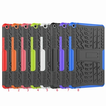 

50pcs/lot Kickstand Baby Safe Tire Shockproof Heavy Duty Tablet Hard Case For Huawei MediaPad T3 8.0