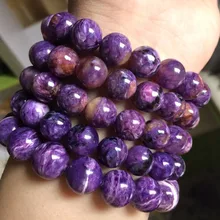 Природный чароит камень бусины браслет с природными камнями DIY ювелирные изделия для женщин для подарка оптом
