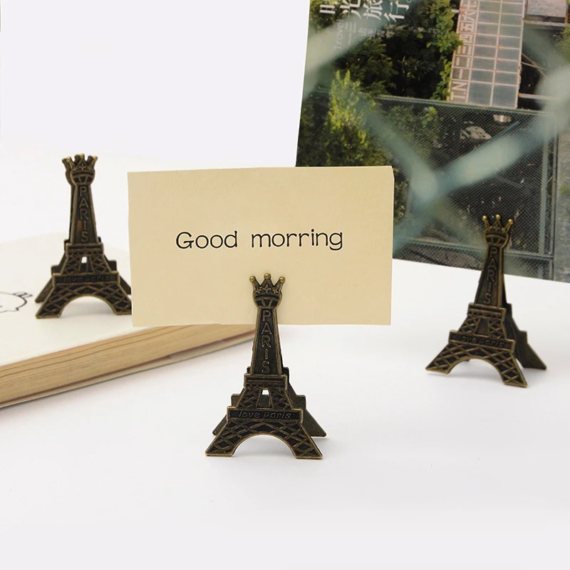 

Cretive Effiel Tower Paris Metal Memo Paper Clips for Photo Paper Decoration School Office Supplies Gift Stationery