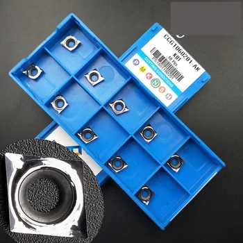 

10pcs CCGT060202/CCGT060204/CCGT060208 Aluminum turning tools for aluminum