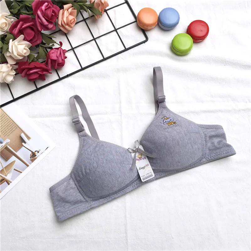 

Yenlice High Quality Small Bra Cotton Intimates Wireless Thin Cup Bra Comfortable Girls Children Underwear First Bras