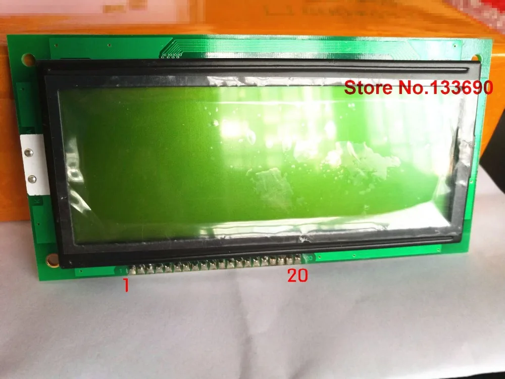 Светодиодная подсветка желтого и зеленого цвета KS0107 KS0108 7670 PCB ABG192064C 130x65 мм 1 шт. 5 В