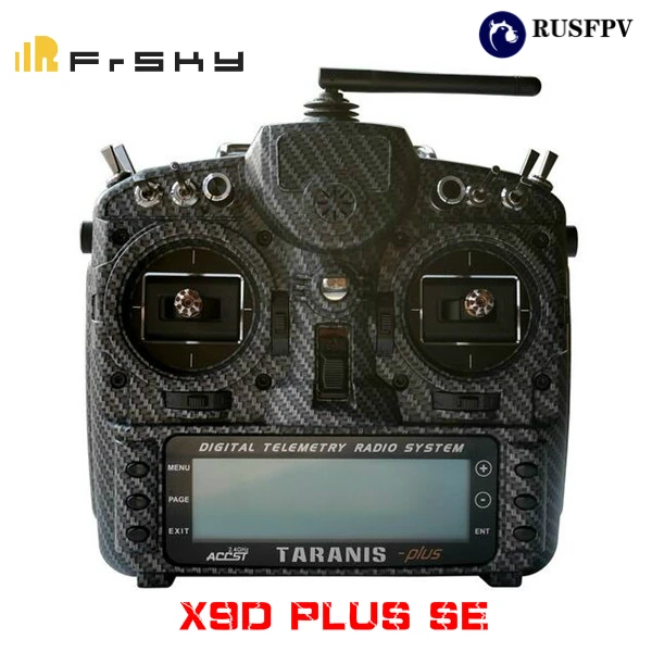 FRSKY 2.4G 16CH Taranis X9D Plus SE Transmitter SPECIAL EDITION M9 Sensor Water Transfer Case Mode 2 CARBON FIBER/BLAZING SKULL | Игрушки и