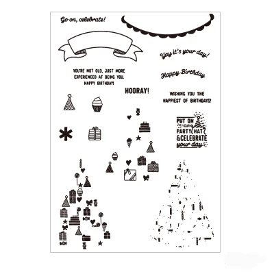 

Christmas tree Diy Clear transparent Stamp For Christmas Scrapbooking Card making Paper Photo Album PVC Stamp