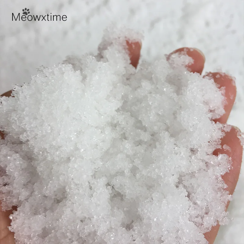 50g/bag Mer Christmas Gift DIY Snowflake Powder Man-made Magic Home Decor Artificial Snow Powder Scene christmas ornaments winter snow decoration