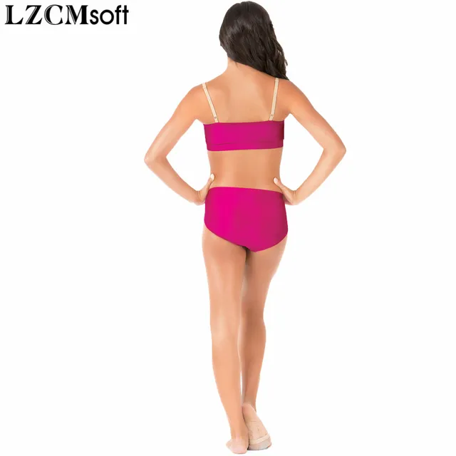 LZCMsoft Adult Gymnastics Dance Briefs Womens Black Low Waist Ballet Shorts Underpants Elastic Waist Jazz Cut Briefs 5