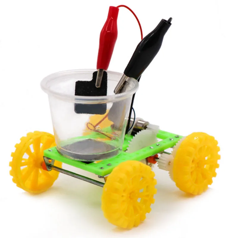 DIY Наука Гизмо Физика Эксперимент соленой воды мощность автомобиль дети ручной работы головоломки собраны игрушки физика Обучающие