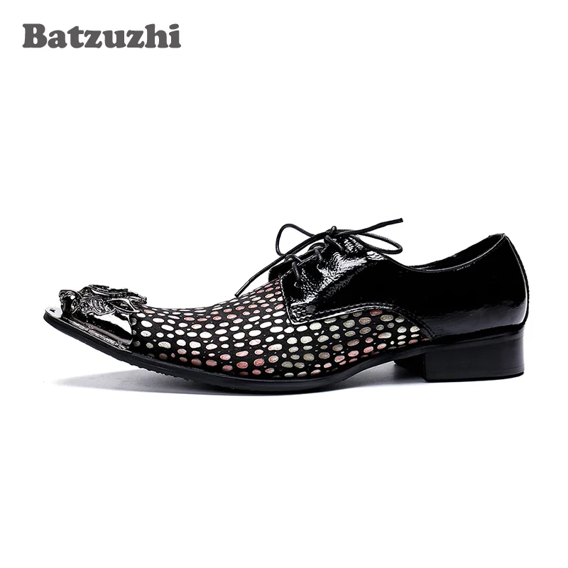 Oxford Formales Cuero De Los Negocio Batzuzhi Vestido Metal Negro Punta Italia Señaló Del Partido Hombres Hombre Zapatos Tipo qXpvg