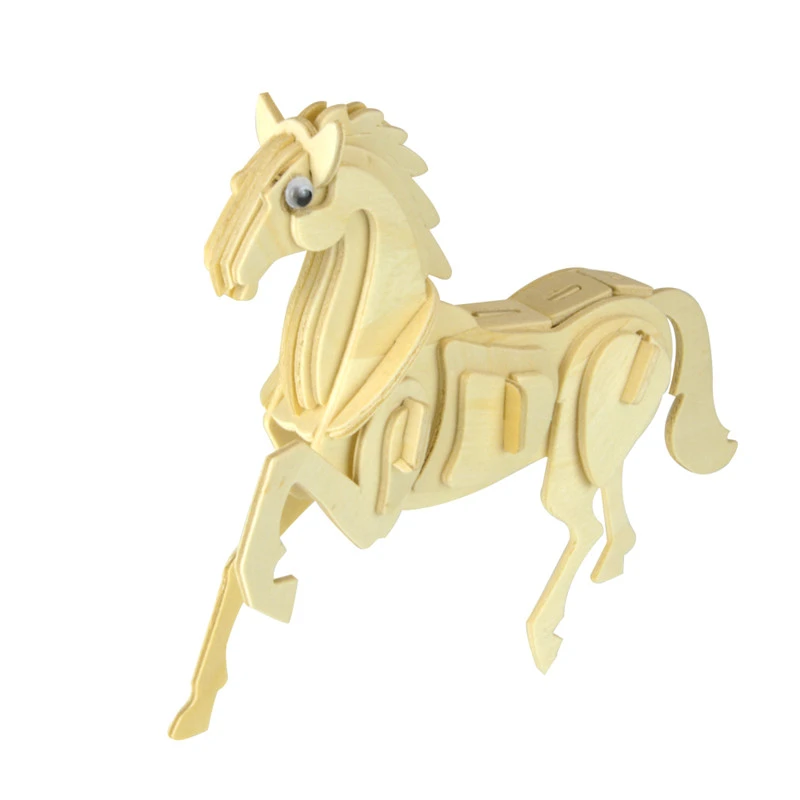 Starz 3D Wooden Horse Puzzles Toys 