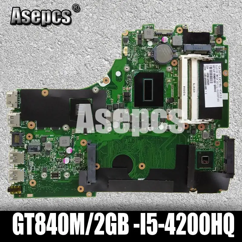 Asepcs X750JB GT840M/2 GB-I5-4200HQ материнская плата для ноутбука ASUS X750J k750J A750J X750JN X750JB