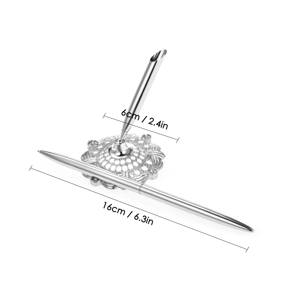 Сплав Свадебная ручка для гостей и полый круглый держатель ручки набор Свадебная ручка для украшения свадьбы помолвка свадебный душ