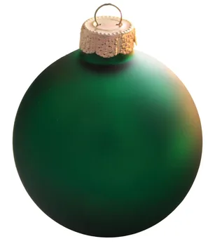 

Customized Accept - Bauble Ornaments Christmas Xmas Tree Glass Balls Decoration 80mm Christmas Green Ball Ornament -Matte