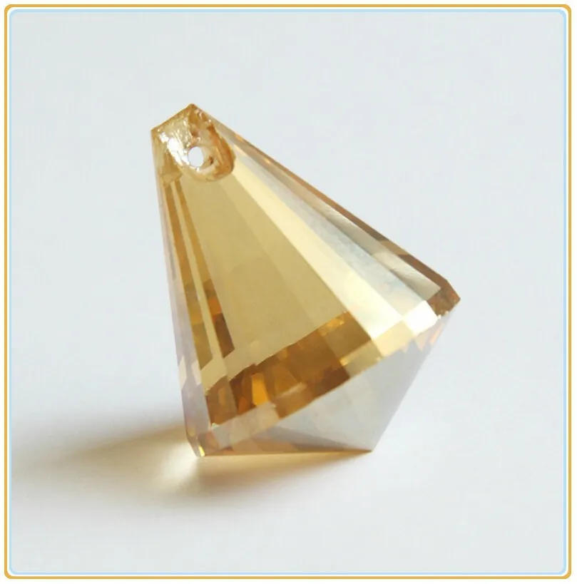 

Hot ! cognac 10pcs/lot 30mm Chandelier Crystal Prisms Glass Lighting Pendants Parts Strand Garland Decoration