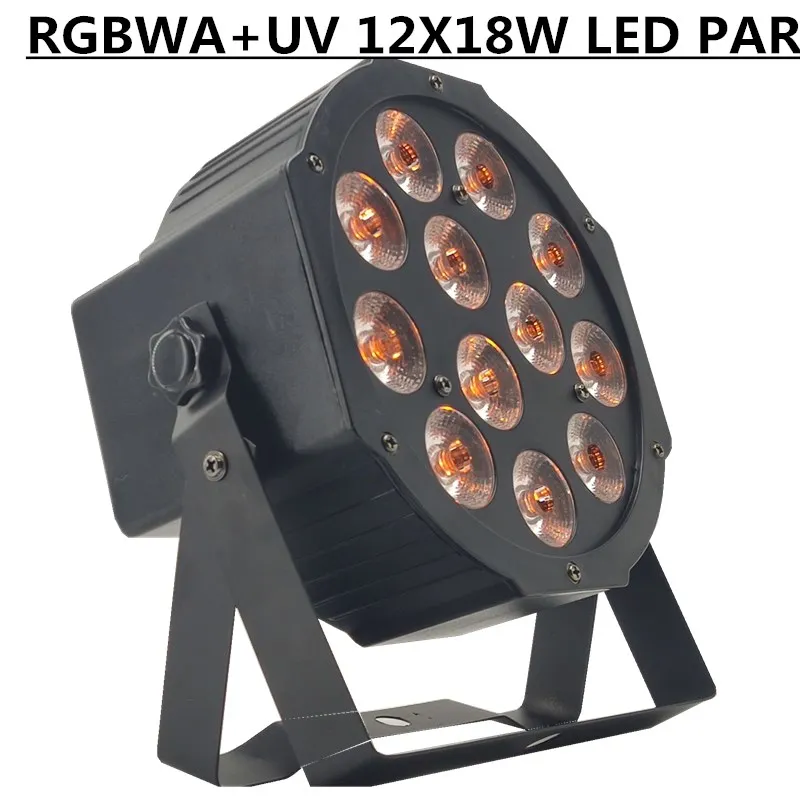 

12X18W RGBWA+UV led Par light dmx512 6/10CH led wash light professional stage dj equipment disco lights