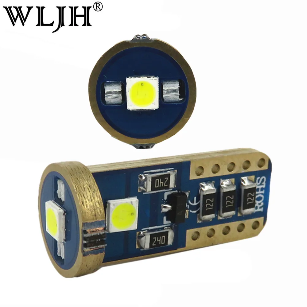 WLJH 2x Canbus LED T10 W5W 3030 SMD Автомобильная светодиодная лампа для салона автомобиля VW Tiguan