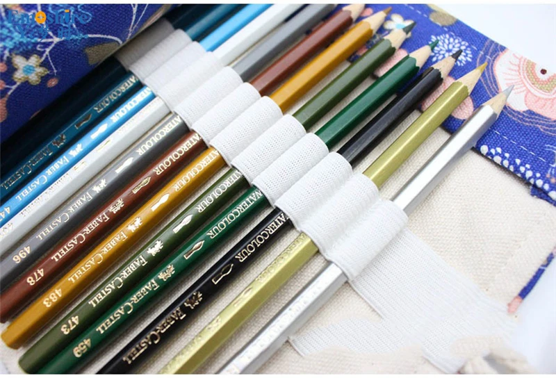 Emoshire Cotton canvas fabric cute little deer male and female large - capacity color lead pencil pencil pencil pencil (3)