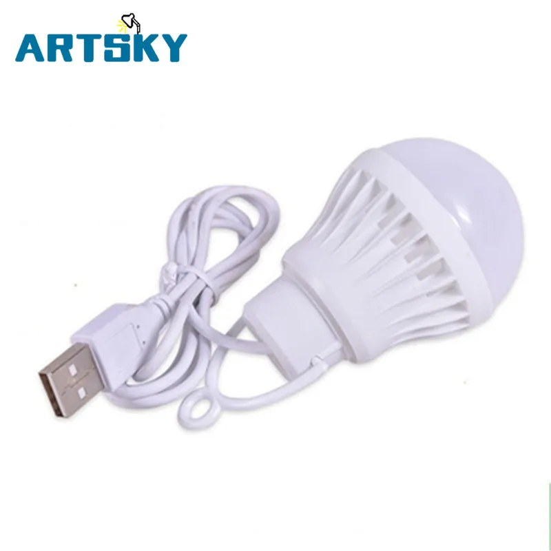 Разноцветные ПВХ 5 V W лампочка USB легкий портативный светильник светодиодный 5730