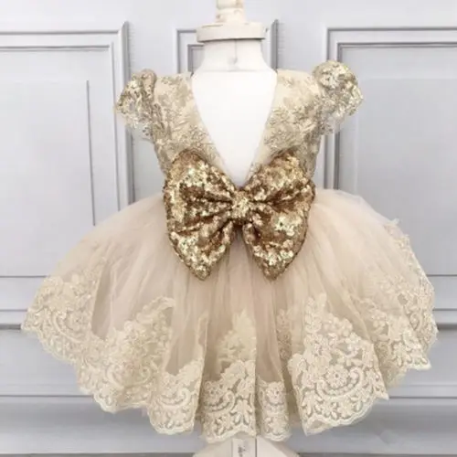 

Formal Flower Princess Girl Kids Baby Party Wedding Dresses