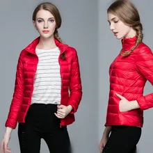 2016 Autumn winter women coat warm down jacket pure color long sleeve zipper closure warm women down coat women jacket