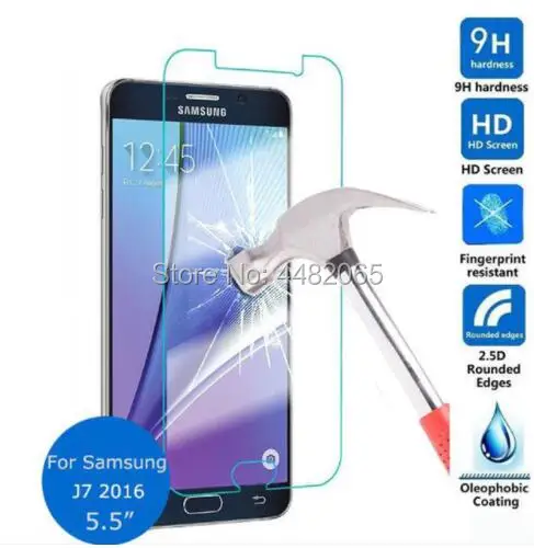 2 шт Для Samsung Galaxy J7 2016 Защитная фронтальная пленка из закаленного стекла для
