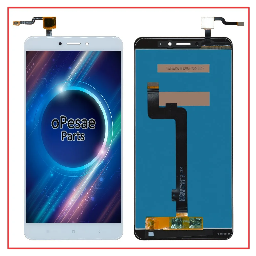 Skup OPesea 6.44 dla Xiao mi mi Max 2 panel wyświetlacza lcd z ekranem dotykowym Digitizer montaż czujnika szklanego z ramą dla Xiao mi mi Max 2