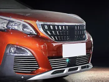 

Front Corner + Bottom Grill Gird Cover Trim 26pcs For Peugeot 3008 GT 2016-2018
