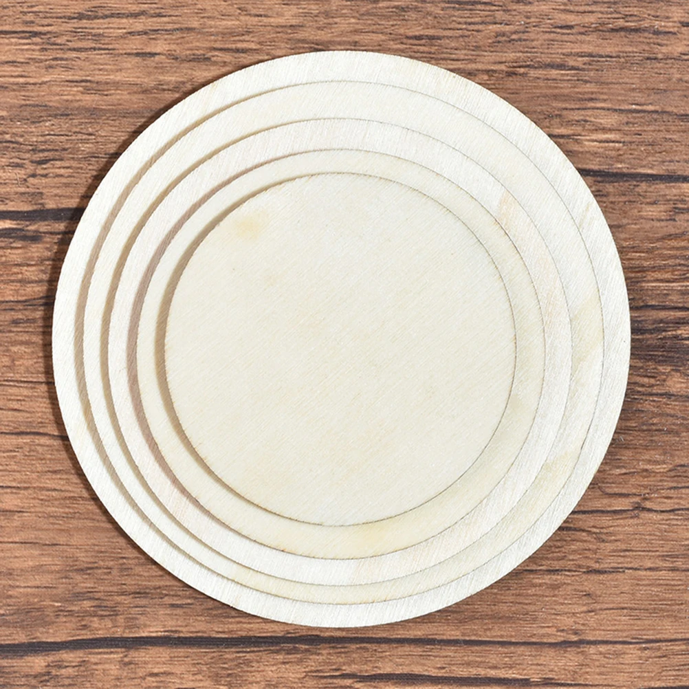 50 шт кусочки дерева живопись DIY круглой формы творческие украшения для вечерние