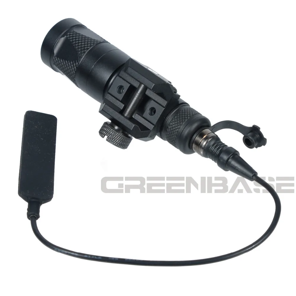 Branco e Led Greenbase Tactical Escoteiro Luz Weaponlight Lanterna ir Constante Saída Momentânea 20mm Ferroviário M300v-ir sf 10 Cheap Luzes de armas
