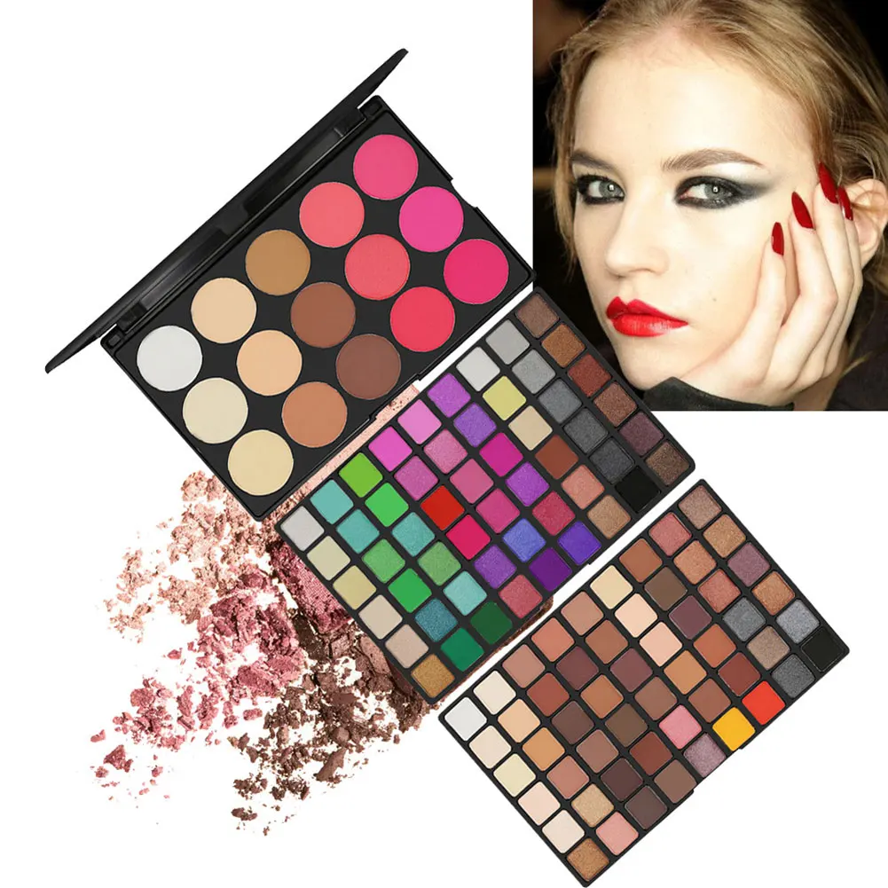 123 Colors Fashion Eye shadow Palette Kit Women Eyes Shimmer Matte
