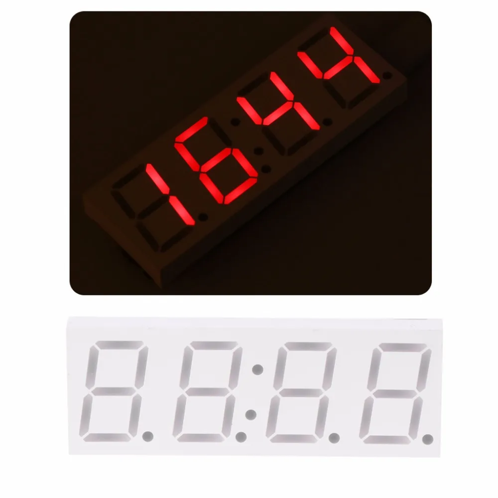 

DS3231 Electronic DIY 0.8inch Dot Matrix LED Clock Kit 4 Digit Display 5V Mciro USB Car Clock Digital Timers