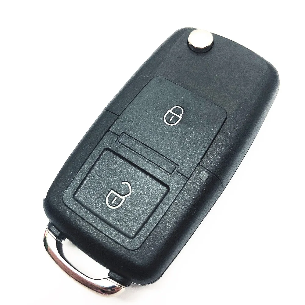 

Replacement 2 3 Button Folding Car Remote Flip Key Shell Case Fob for VW Passat Polo Golf Touran Bora Ibiza Leon Octavia Fabia