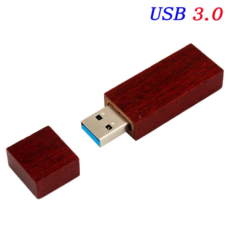 JASTER USB3.0+ коробка(10 шт. бесплатный логотип) дерево клен usb флэш-накопитель Флешка 4 ГБ 16 ГБ 32 ГБ 64 Гб карта памяти логотип клиента - Цвет: Rose wood  no box